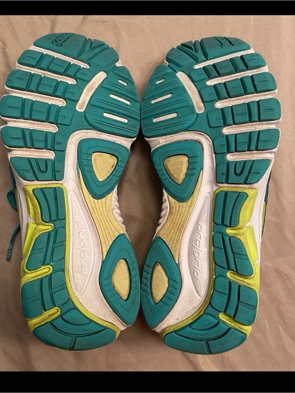 Saucony Lancer Women Shoes 7.5 Teal and Lime Trail Running Shoes